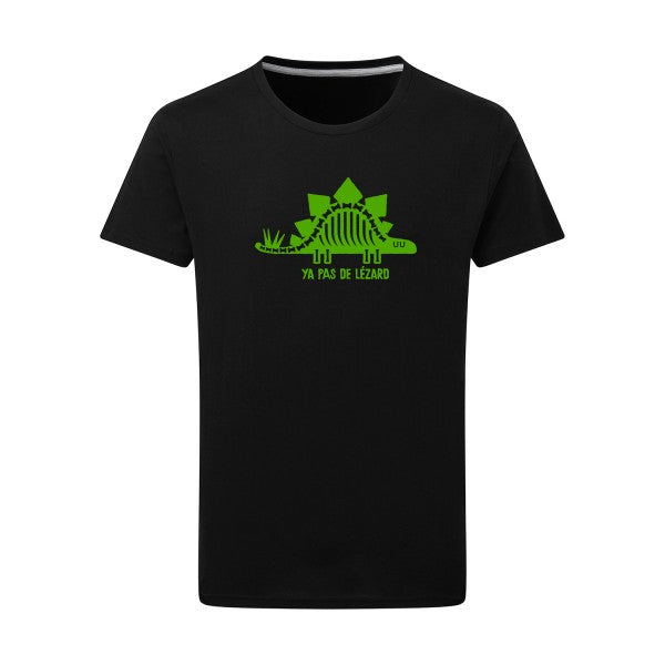 Ya pas de lézard vert pomme -Flex vert pomme sur T-shirt SG  Dark Black  4XL