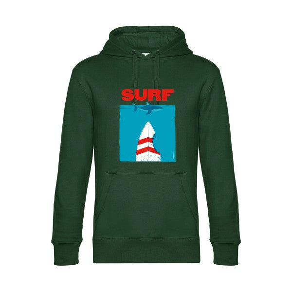 SURF- Sweat à capuche original Bottle Green - RueDuTeeshirt