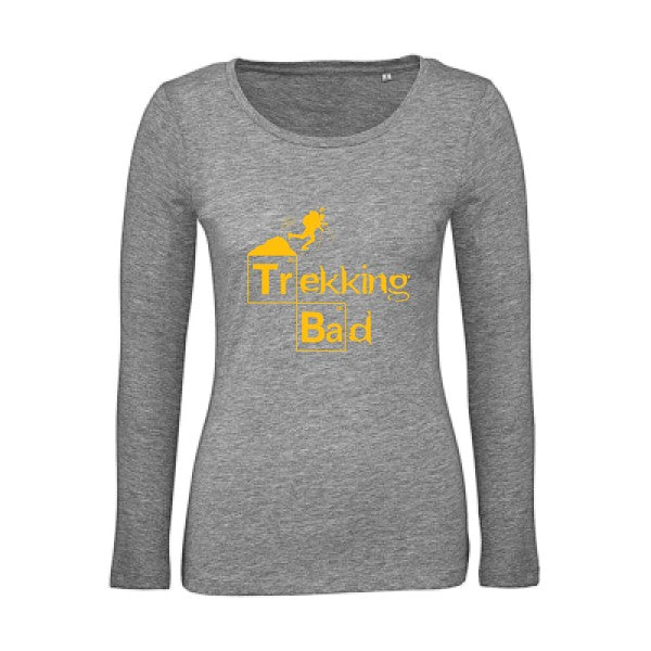 Trekking bad jaune Or |   T shirt manches longues femme|100% bio