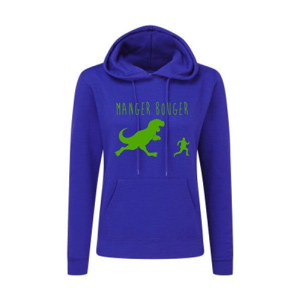 MANGER BOUGER Vert pomme |Sweat original à capuche Femme