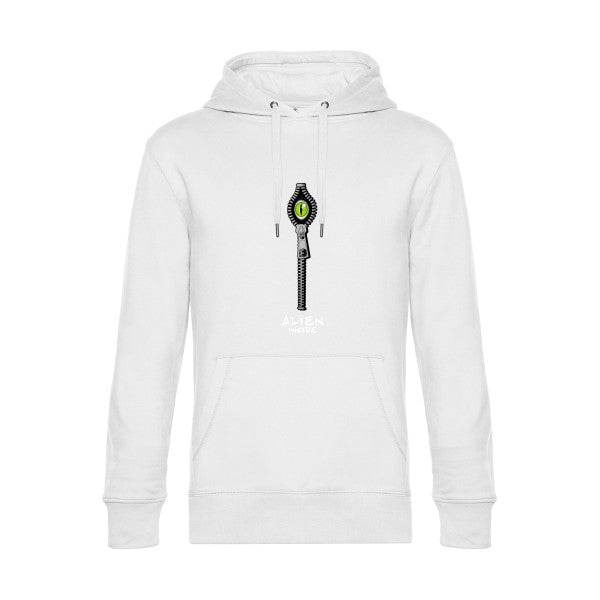 Alien-inside- Sweat à capuche original White - RueDuTeeshirt