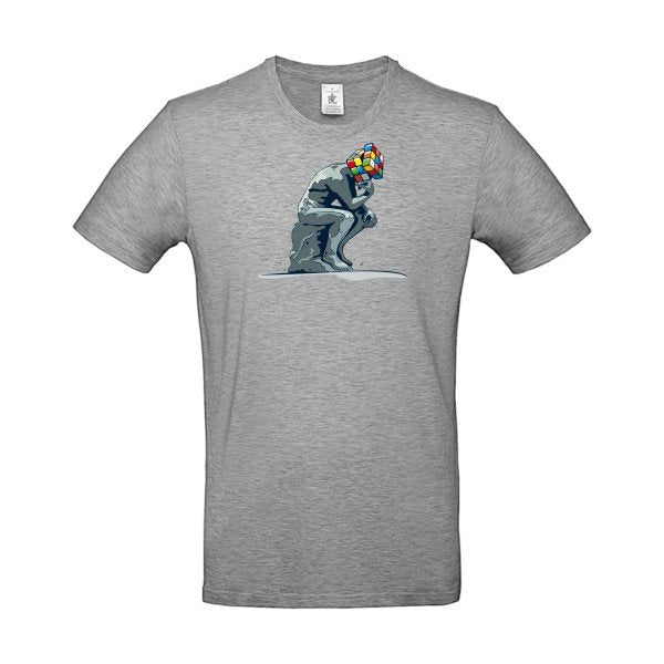 T-shirt humour original Reflexion En Cours T Shirt couleur Sport Grey