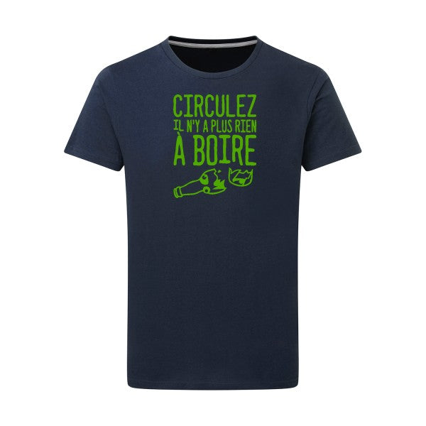 Circulez il n'y a plus rien à boire - Flex Vert pomme Tshirt original Denim  XL