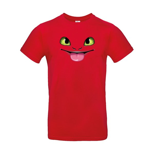 Dragon tongue |T shirt original|E190 Red Taille 5XL