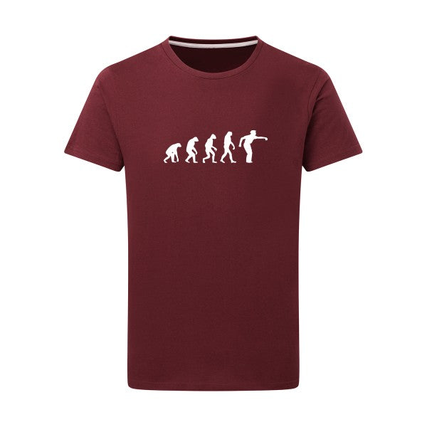 Oh Fan !!! -Flex Blanc sur T-shirt SG  Burgundy  2XL