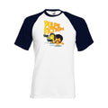 T-shirt fruit of the loom baseball  Pulpe Fiction  couleur White/Deep Navy