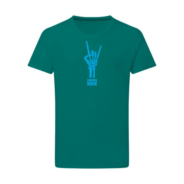 Forever Rock !!! - Flex bleu clair Tshirt original Emerald Green  2XL