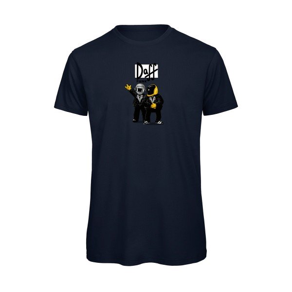 T-shirt humour original duff punk T Shirt couleur Navy