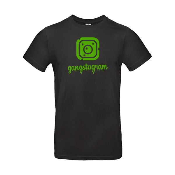 GANGSTAGRAM flex Vert pomme B&C - E190 T-shirt|Black||5XL