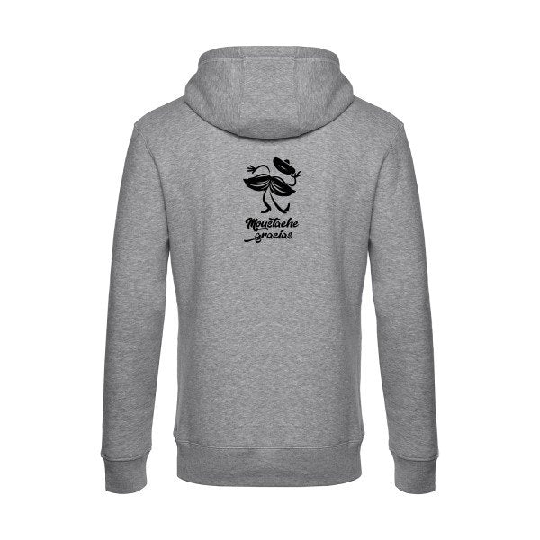 Presqu-spagnol sweat shirt original Heather Grey flex Noir impression Dos