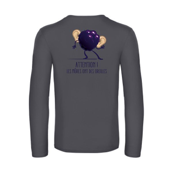 mures-t-shirt-manches-longues-original-humour -Dark Grey