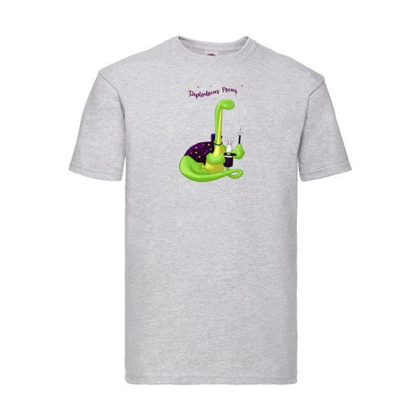 Diplodocus Pocus Fruit of the loom 205 g/m² T-shirt/ heather grey