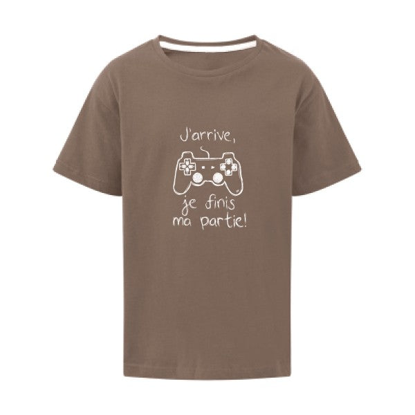 J'arrive... SG - Kids T-shirt enfant Deep Taupe Taille 128 (7-8/L)