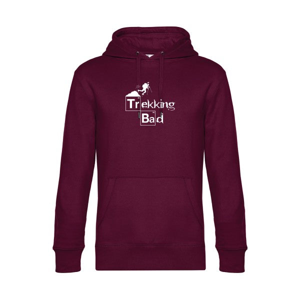 Trekking-bad sweat shirt original Burgundy flex Blanc impression Face