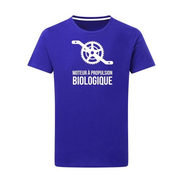 Cyclisme & écologie Blanc -Flex Blanc sur T-shirt SG  Royal Blue  5XL