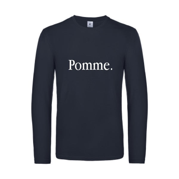 pub subliminale - t shirt- manches- longues- original- humour- Navy impression Face