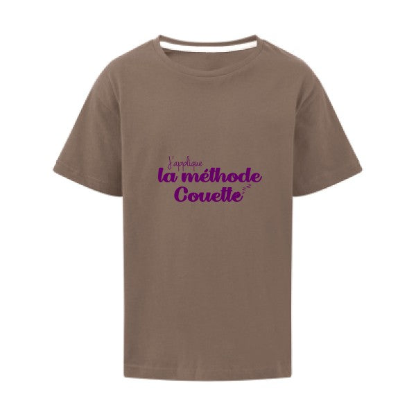 La méthode Couette Flex Violet SG - Kids T-shirt enfant Deep Taupe Taille 128 (7-8/L)