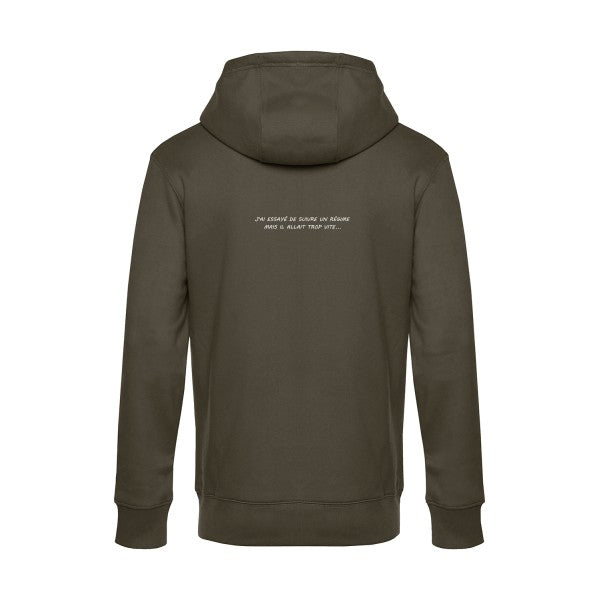 Ancien-Regime sweat shirt original Khaki flex Blanc impression Dos