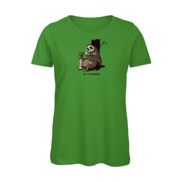 Procafeination- - t-shirt original femme Real Green