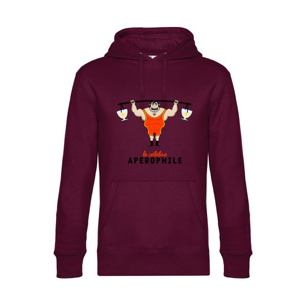 APEROPHILE- Sweat à capuche original Burgundy - RueDuTeeshirt