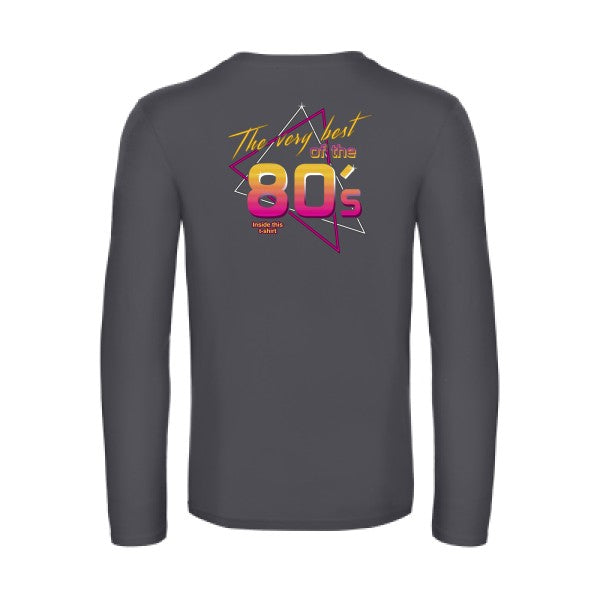 annee-80s-t-shirt-manches-longues-original-humour -Dark Grey