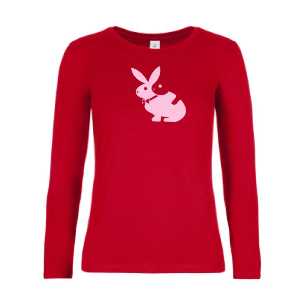 t-shirt lsl femme hot- Red flex Rose
