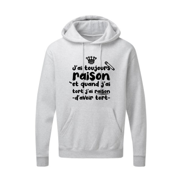 J'ai toujours raison Noir SG - Hooded Sweatshirt Sweat capuche