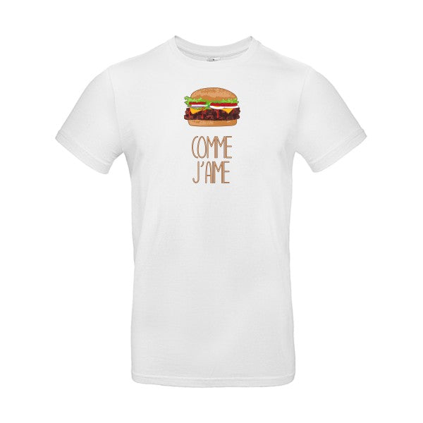 T-shirt humour original Comme J Aime T Shirt couleur White
