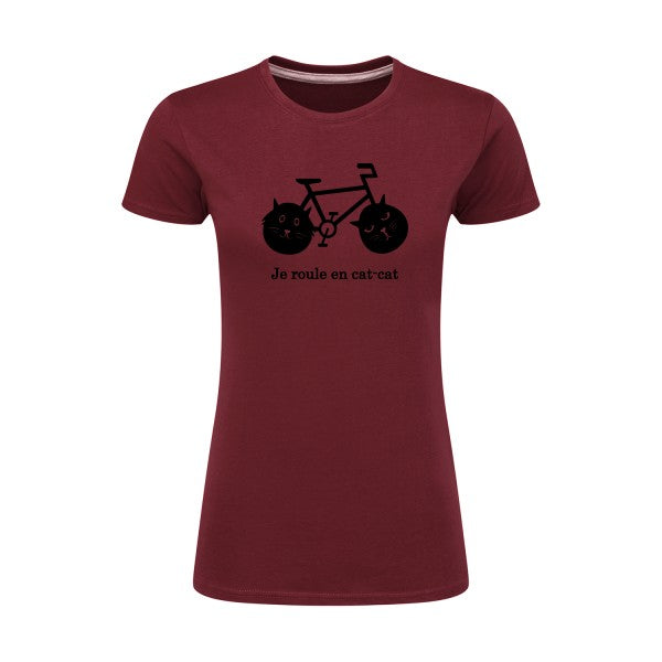 cat-cat bike | Noir |T shirt original femme|SG