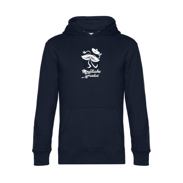 Presqu-spagnol sweat shirt original Navy Blue flex Blanc impression Face
