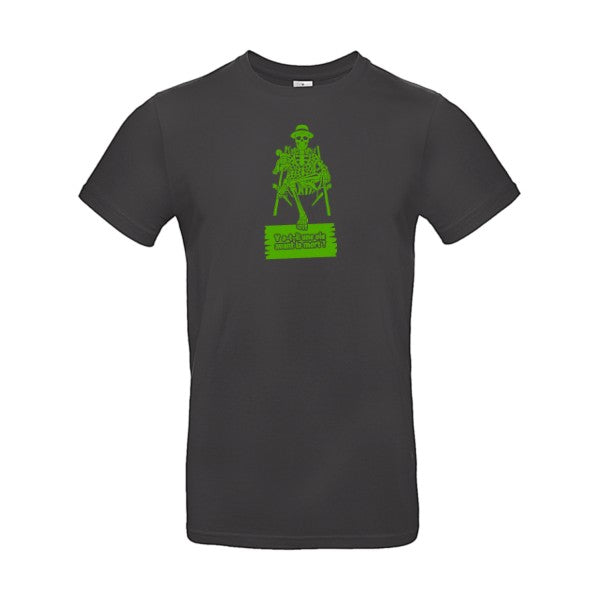 Y a-t-il une vie avant la mort ? flex Vert pomme B&C - E190 T-shirt|Used Black||2XL