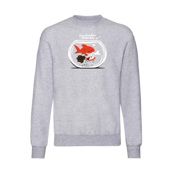 Qui aime bien châtie bien.. Fruit of the loom 280 g/m² Sweat shirt