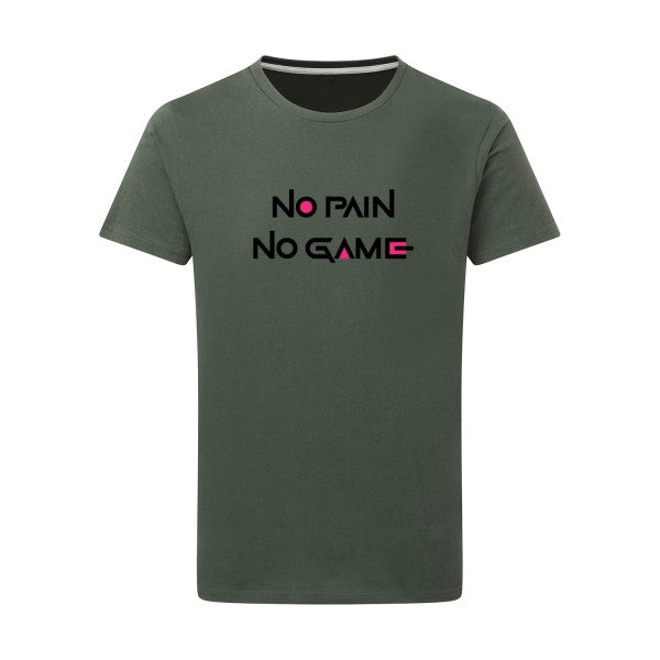 T-shirt homme NO PAIN NO GAME - T-shirt rigolo pour les sportifs Thyme 2XL