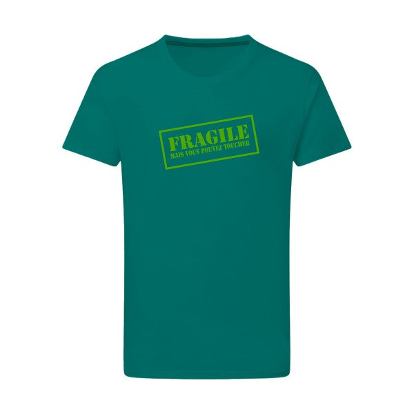 Fragile vert pomme -Flex vert pomme sur T-shirt SG  Emerald Green  2XL