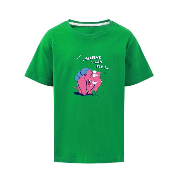 Just believe you can fly  SG - Kids T-shirt enfant Kelly Green Taille 140 (9-10/XL)