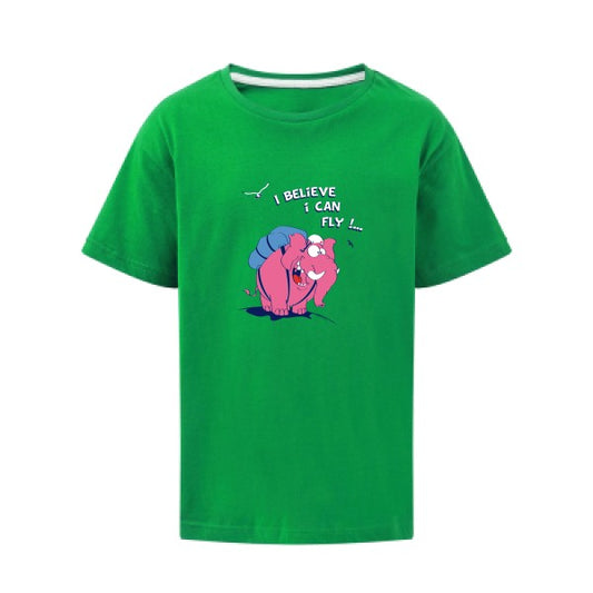 Just believe you can fly  SG - Kids T-shirt enfant Kelly Green Taille 140 (9-10/XL)