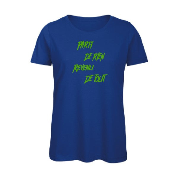 T shirt humour bio femme   femme bio|Parti de rien Vert pomme 