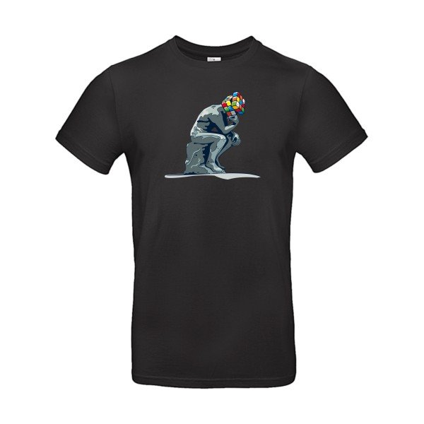 T-shirt humour original Reflexion En Cours T Shirt couleur Black