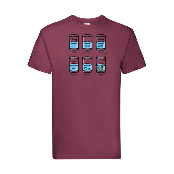 Artist Fruit of the loom 205 g/m² T-shirt/ bordeaux