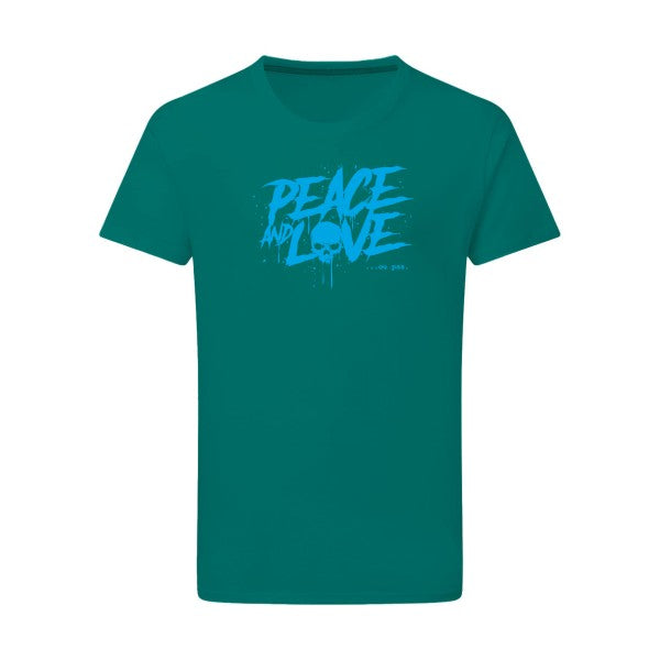 Peace or no peace - Flex bleu clair Tshirt original Emerald Green  2XL