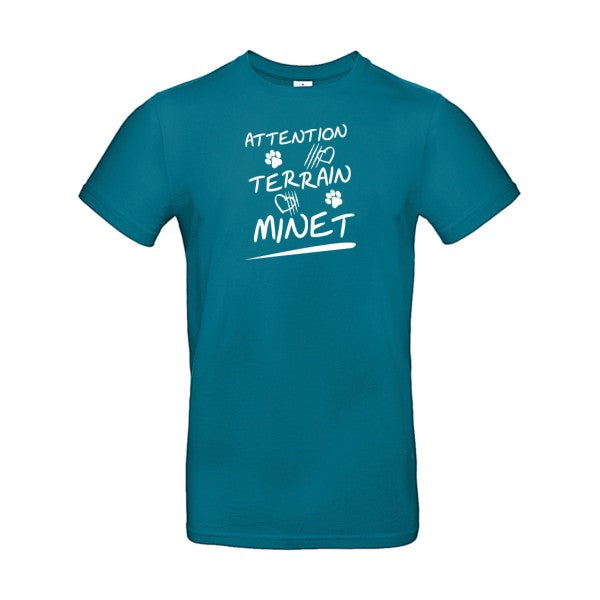 Attention Terrain Minet Blanc B&C - E190 T-shirt