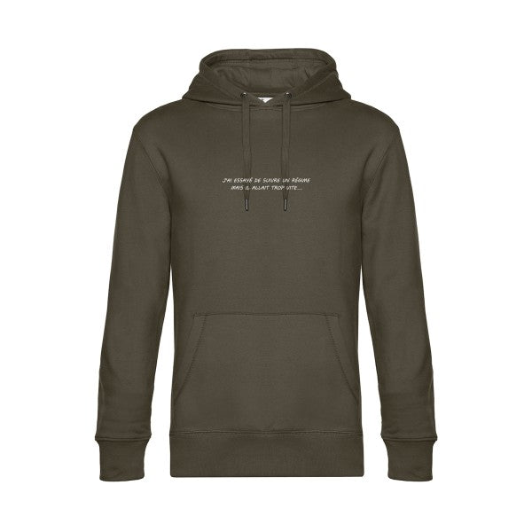 Ancien-Regime sweat shirt original Khaki flex Blanc impression Face