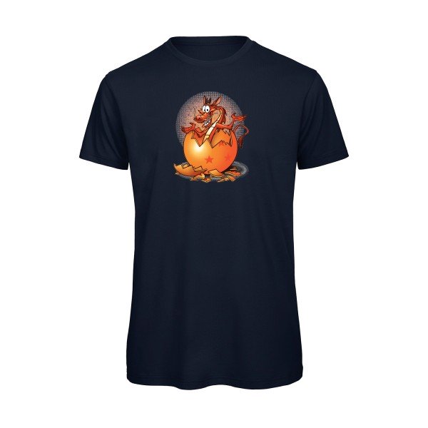 T-shirt humour original Dragon Surprise T Shirt couleur Navy