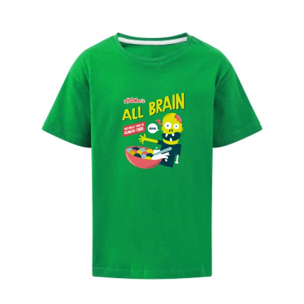 All brain SG - Kids T-shirt enfant Kelly Green Taille 140 (9-10/XL)