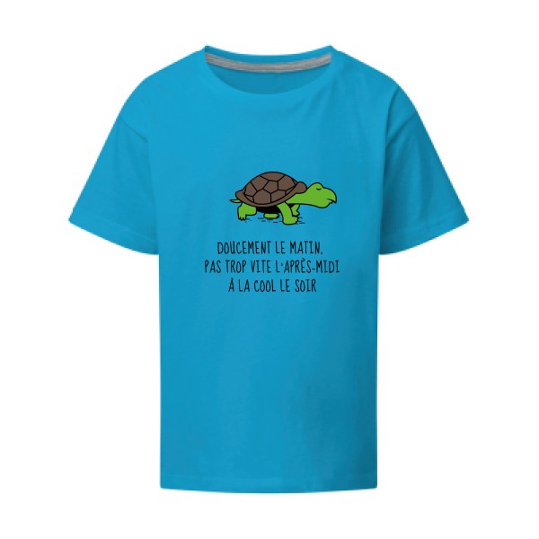 Doucement SG - Kids T-shirt enfant Turquoise Taille 152 (11-12/2XL)