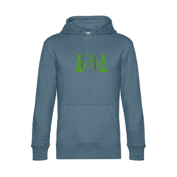 sweat à capuche homme original VENI VIDI WHISKY