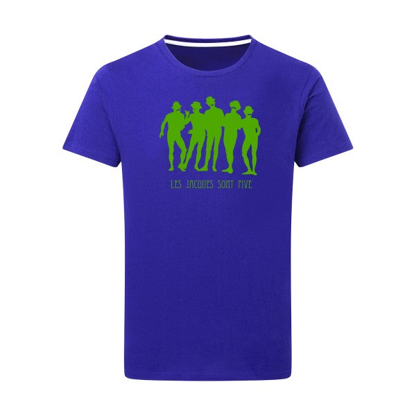 Les Jacques sont Five vert pomme -Flex vert pomme sur T-shirt SG  Royal Blue  5XL