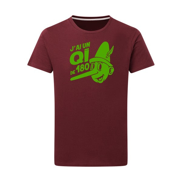 Quotient intellectuel - Flex Vert pomme Tshirt original Burgundy  2XL