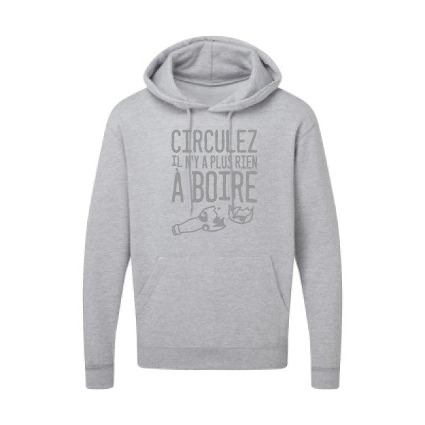 Circulez il n'y a plus rien à boire Gris SG - Hooded Sweatshirt Sweat capuche