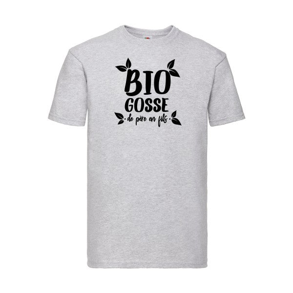 T-shirt|BIO GOSSE  |flex Noir| Fruit of the loom 205 g 